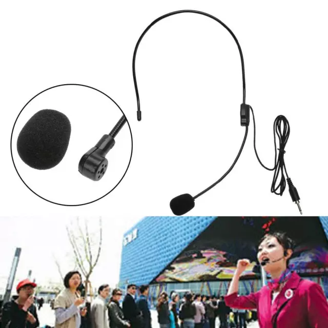 Mini Portable Lightweight Headset 3.5mm Thread Jack Condenser Microphone _ 2