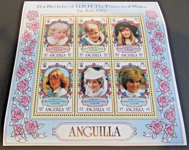 Anguilla - Queen Elizabeth II - 1977 1982 - 8 Stamps & 3 MS - Mint Never Hinged