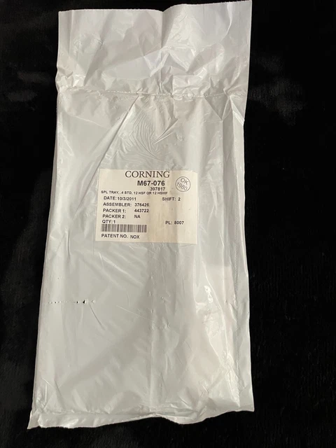 M67-076 Corning Splice Tray, Mass Fusion Splices or Heat-shrink Fusion Splices