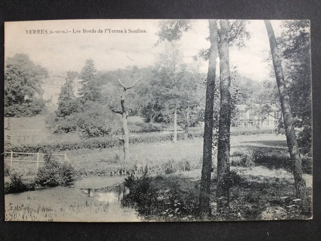 cpa 91 - YERRES Essonne Les Bords de l'Yerres à SOULINS BRUNOY
