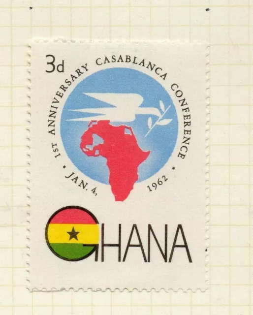 Ghana 1962 Early Issue Fine Mint Hinged 3d. NW-167817