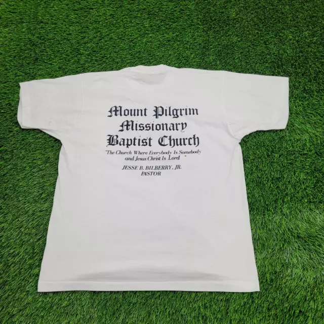 Vintage Mt-Pilgrim Missionary Baptist Church Shirt L-Short 22x27 Jessie-Bilberry