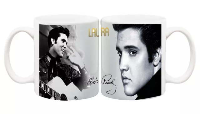 Elvis Presley Personalised Photo Mug Custom Cup Tea Coffee Name Gift