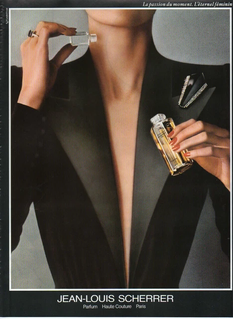 Publicité Advertising 1990  Parfum  JEAN LOUIS SCHERRER  haute couture