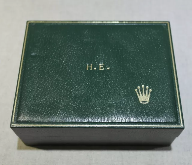 Rolex custom Rare vintage watch box 10 00 1 signed H.E. for sport models