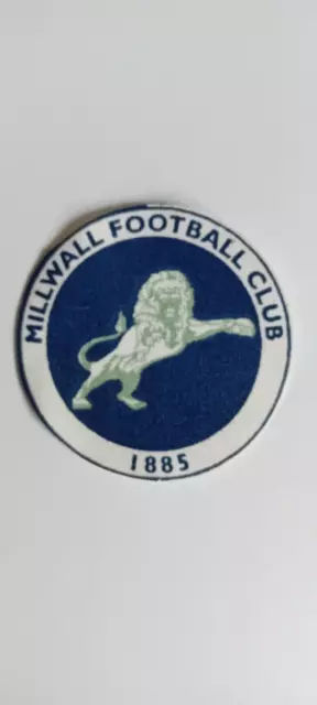 Small Millwall FC Football Club Upcycled Cotton Iron on Crest Badge patch