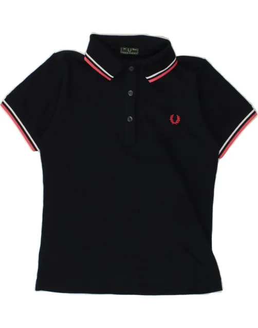 Polo Shirt Fred Perry Ragazze 13-14 Anni Blu Navy Cotone AV29