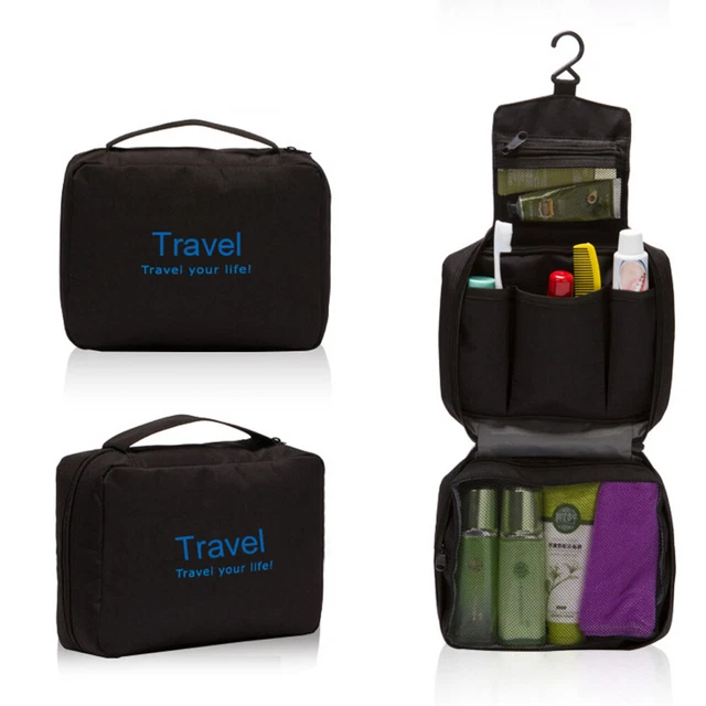 Estuche de maquillaje organizador de viajes cosméticos bolsa de cosméticos artículos de tocador