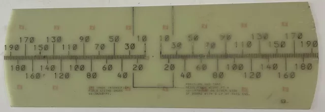 GE Position Resolution Wedge 46-197871P2 Image Intensifier Field Sizing Guage