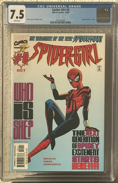 Spider-Girl #0 CGC 7.5 WP; Marvel 1998; Reprint: What If…? #105 1st Appearance