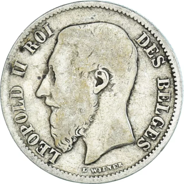 [#1153702] Monnaie, Belgique, Leopold II, 50 Centimes, 1898, TB, Argent