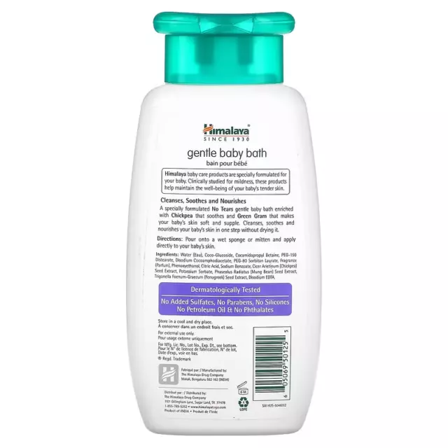 Himalaya - Gentle Baby Bath - Chickpea And Green Gram - 200 Ml - Exp: Nov 25 2