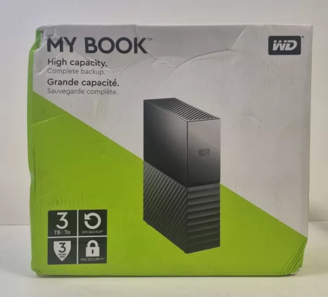 WD 3TB My Book Desktop HDD USB 3.0 for PC and Mac - Damaged Box