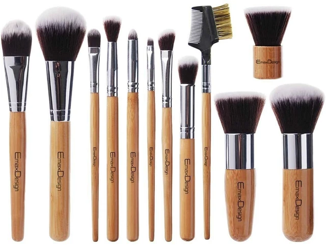 Set da 12 pennelli professionali per Trucco, Materiali di alta qualità