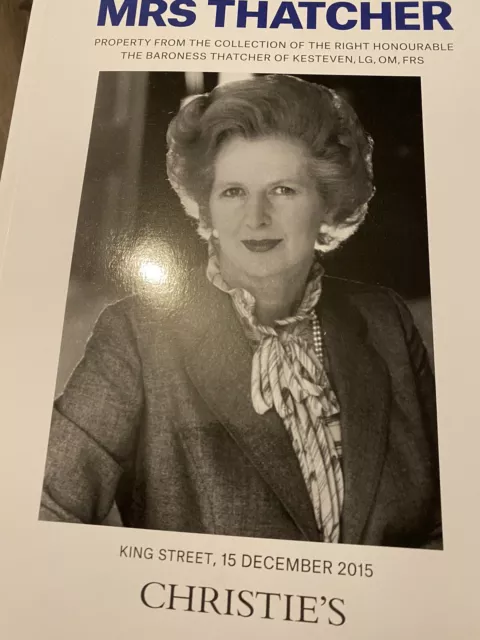 christies auction catalogue Mrs Thatcher property from the collection 2015