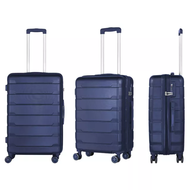 Luggage 3 Piece Set Suitcase Spinner Hardshell Lightweight w/TSA Travel Trolley 3