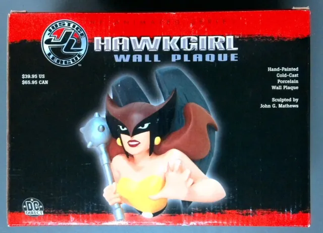 Justice League The Animated Series HAWKGIRL Wall Plaque - DC Direct 2004