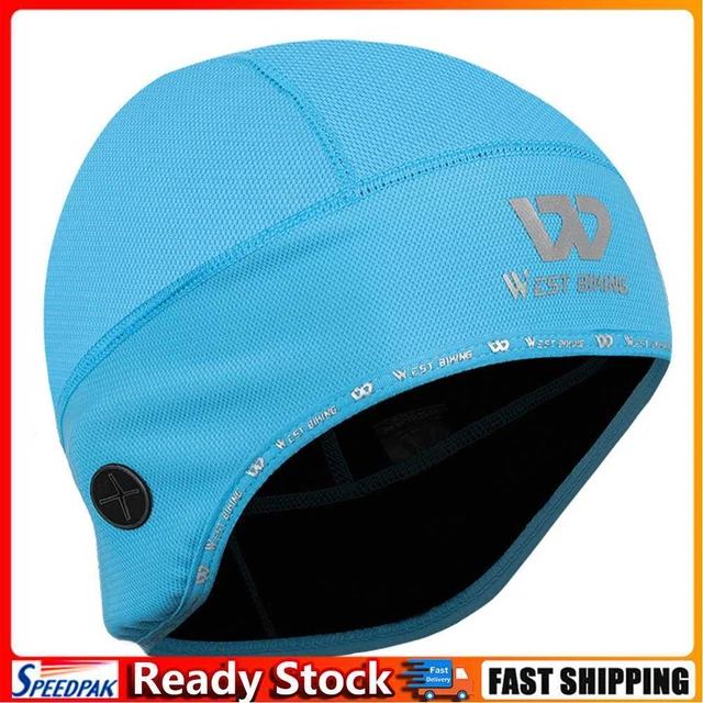 Winter Thermal Fleece Cap Bike Cycling Skiing Windproof Beanie (Light Blue)
