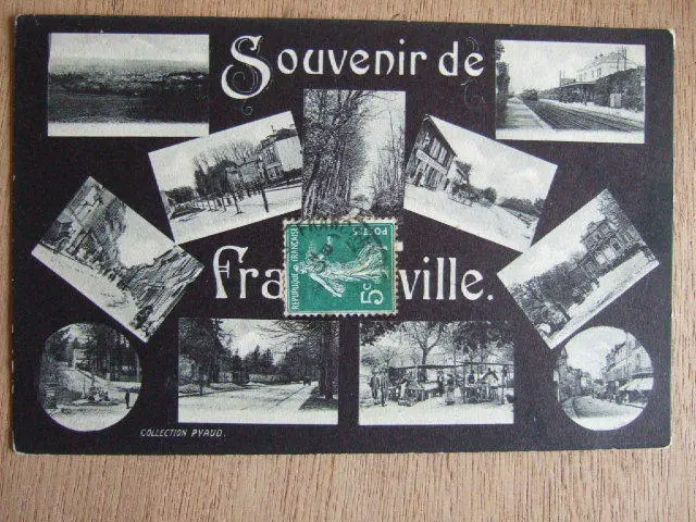 Cpa Franconville (95) Souvenir De Franconville. 11 Vues Differentes. Voyagee