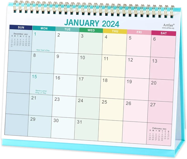 DESK CALENDAR 2025 JAN 2025 DEC 2025, Standing Flip Desktop