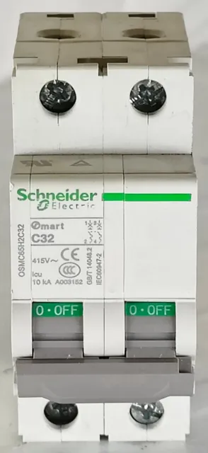 Schneider OSMC65H2C32 32A 480VAC 2Pole Circuito Breaker