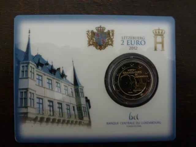 Luxembourg Coincard 2012 Les Grands Duc Guillaume Et Henri