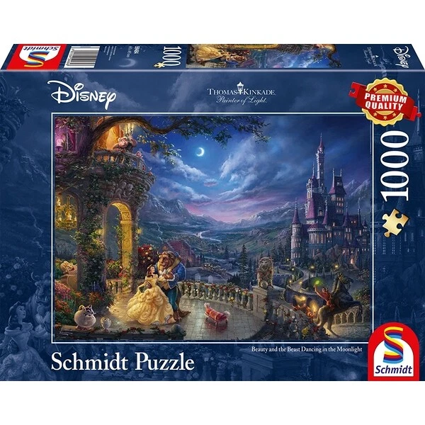 THOMAS KINKADE DISNEY Beauty and the Beast jigsaw puzzle 1000pc £10.00