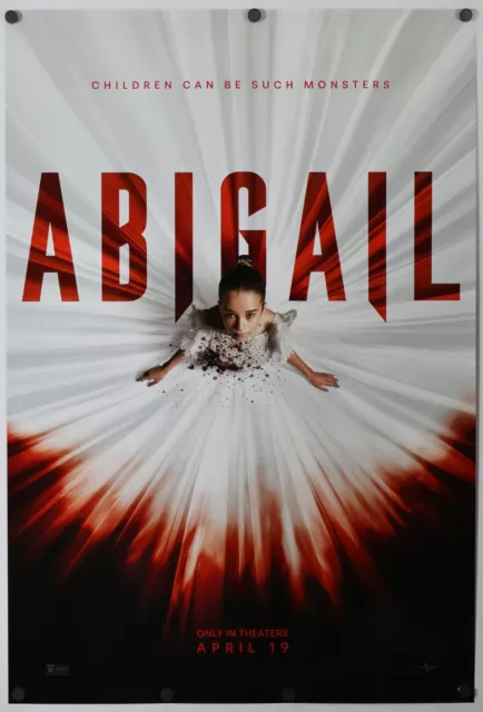 Abigail - original DS movie poster 27x40 D/S Advance 2024 - Vampire Horror FINAL