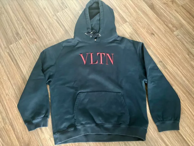 Valentino, Hoodie, Herren, VLTN-Logo bestickt, Größe L, dunkelblau; NP: 790 EUR