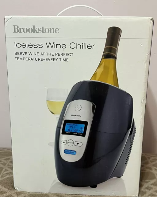 Brand New Brookstone Iceless Quick Chill Wine Chiller Bucket Programmable