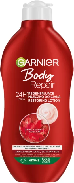 Garnier Body Repair Restoring Lotion 24H Hydration with Maple Syrup Vegan 400ml