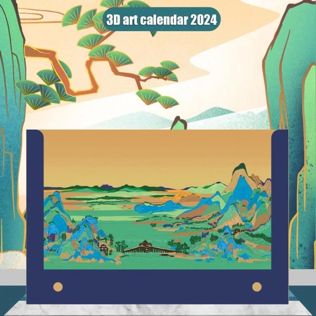 Durable Memo Pad Art Calendar