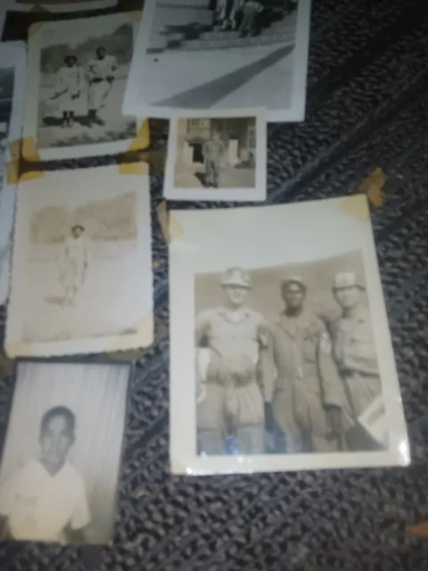 Vintage Lot Of Black African American Soldiers , Women,children, Men Photos