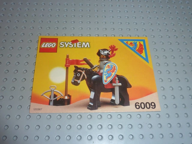 LEGO NOTICE DE Montage Instruction Castle Set 6009-1: Black Knight EUR 4,49 - PicClick FR