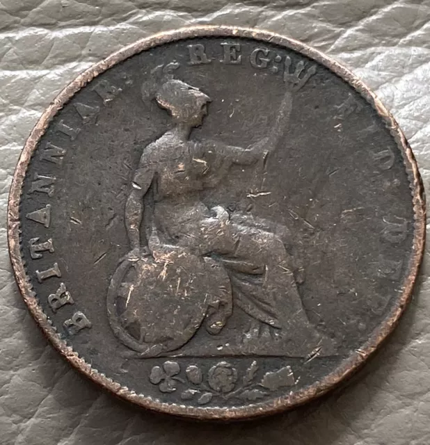 1854 Queen  Victoria Half Penny Coin - Ref 349
