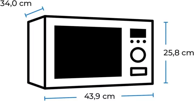 EXQUISIT Micro-Ondes Mw 802, Puissance 700 W, Spazio de Cuisson 20 L, Four 2