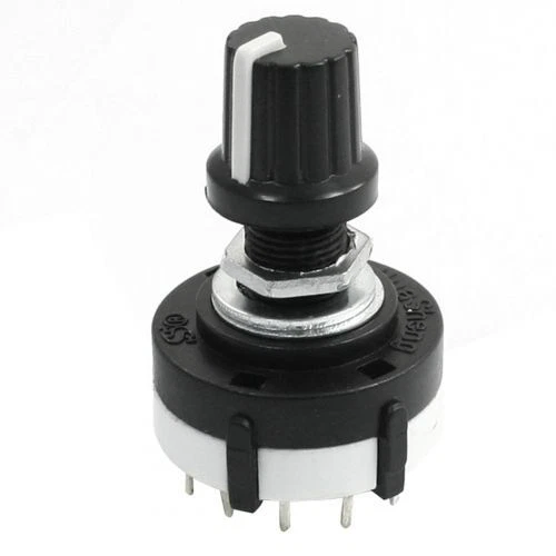 26mm 3P4T 3-Pole 4-Position Single Wafer Tape Selector Rotary Switch