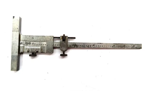 Brown & Sharpe No 600 Vernier Depth Gauge 0-5" Range machinist tool