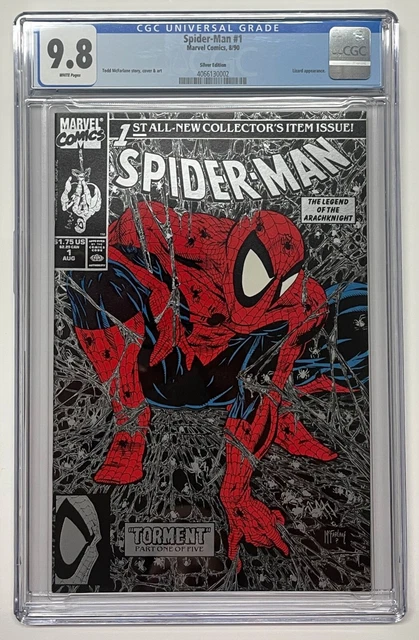 Spider-Man #1 CGC 9.8 NM/MT WP 1990 Silver Edition McFarlane Marvel Comics