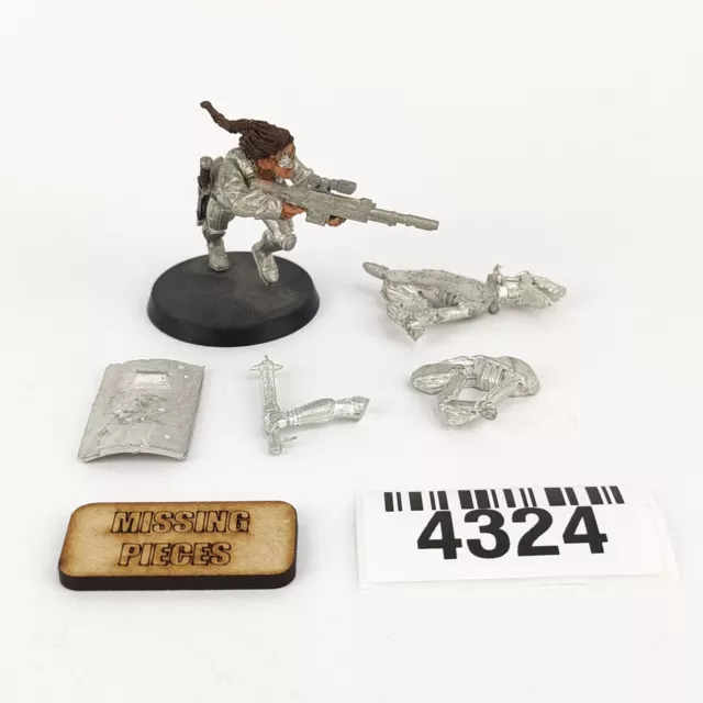 Warhammer 40000 Inquisitor 54mm Barbaretta Kitbashed OOP RARE METAL