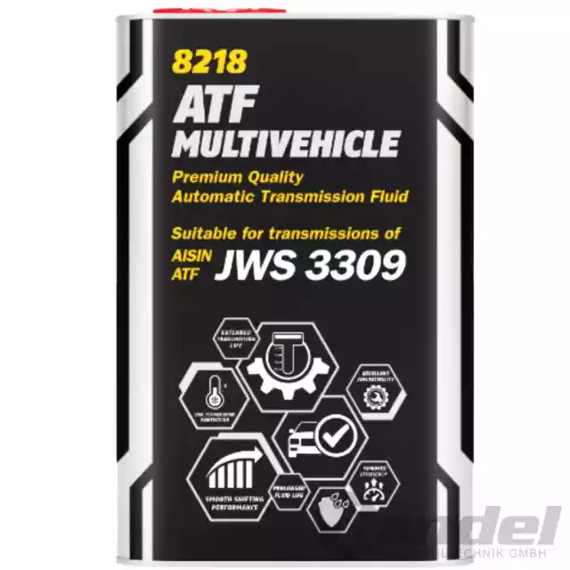 7x1L Mannol Huile de Transmission Atf Multi Véhicules Pour Jws Aisin Warner 3309 2