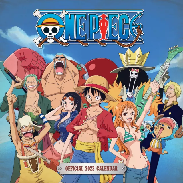 ONE PIECE ANIME 2023 Calendar, Month View Square Wall Calendar
