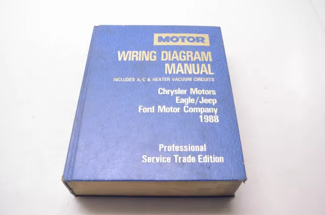 Motor 0-87851-718-9, 21188 Wiring Diagram Manual Chrysler Motors Eagle/Jeep