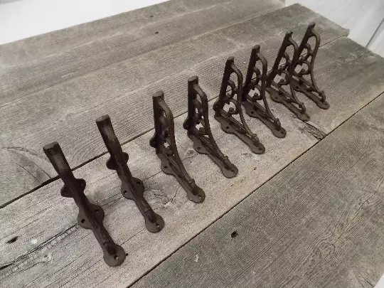 20 Antique Style Brace Wall Bracket Cast Iron Brackets SMALL 3 1/2" X 3 7/8"