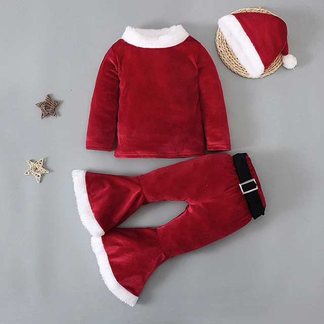Xmas Outfit Clothes for Baby Girls Boys Christmas Costume Santa Claus Cosplay 2