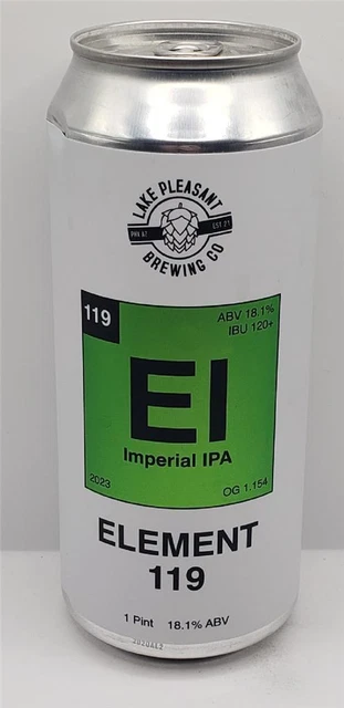 Craft Beer Can Lake Pleasant Brewing Company Element 119 Imperial India Pale Ale