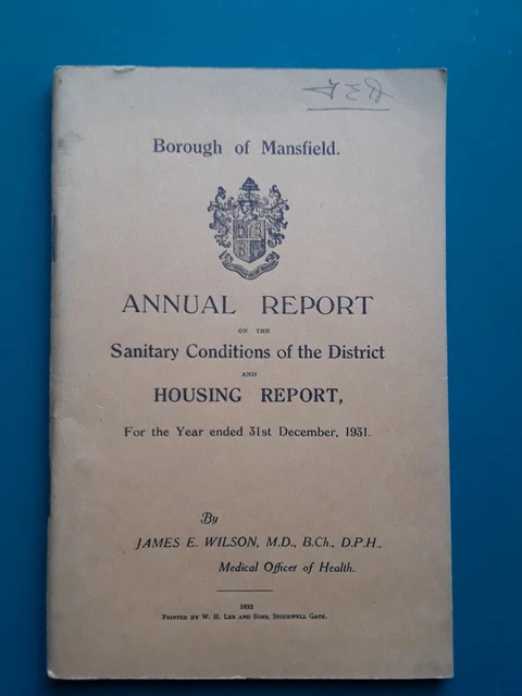 Mansfield  - Report on the Sanitary Conditions Of The District  - 1931