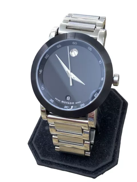 Orologio Movado Museum Da Uomo Quadrante Acciaio Inox Nero - 0606604