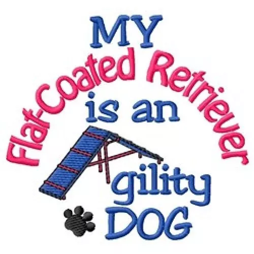 My Flat-Coated Retriever is An Agility Dog Sweatshirt - DC1896L Size S - XXL