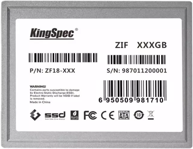 KingSpec YANSEN PATA SSD IDE 44pin 32GB 64g 128GB 256g MLC Solid
